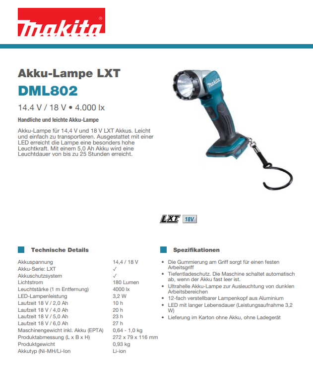 Makita 18V Akku-Maschinen-Set 'DLX6046 ' 6-teilig inklusive 3 Akkus 3,0AH und Ladegerät